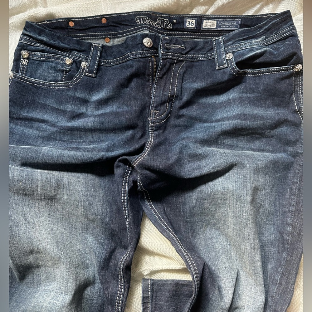 Miss Me Dark Blue Flare Jeans